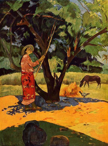 Paul Gauguin Picking Lemons oil painting picture